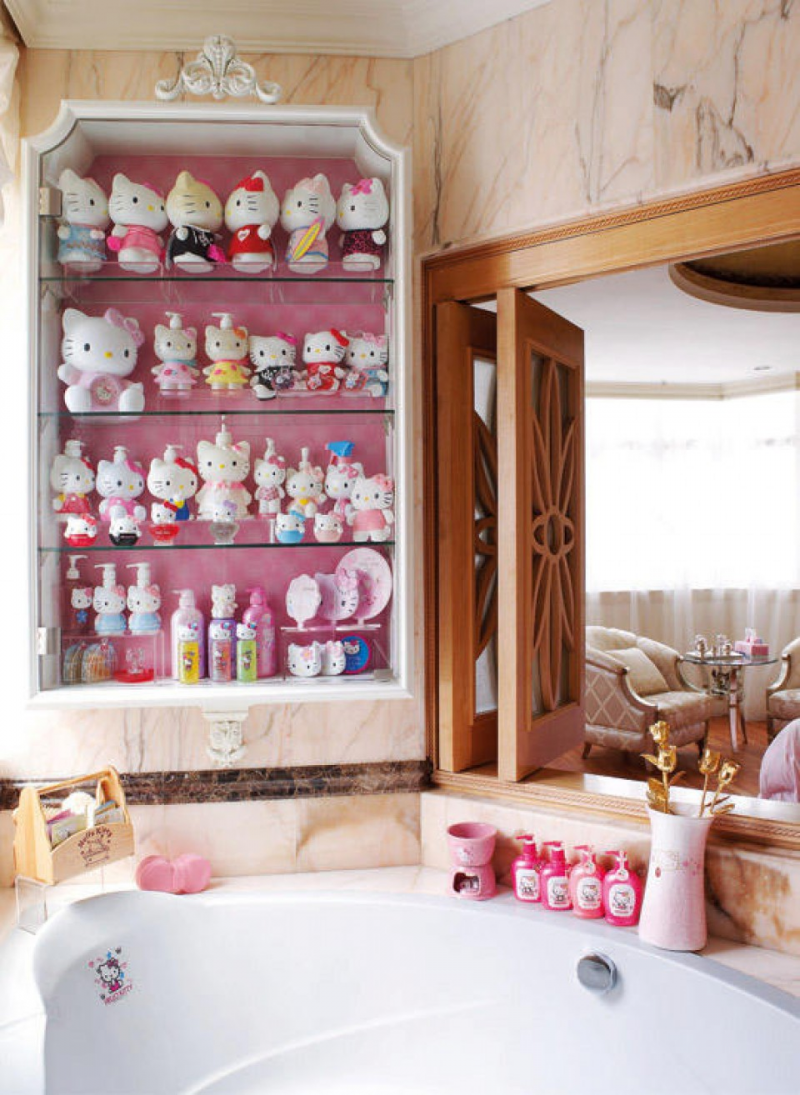 Desain Rumah Dengan Wastafel Hello kitty