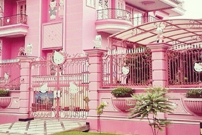 Desain Rumah Dengan Pagar Rumah Hellokitty
