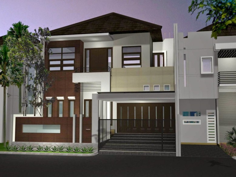 Contoh Gambar Desain Rumah 2 Lantai