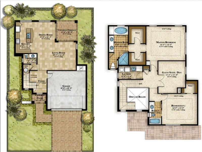 Desain Rumah 2 Lantai Konsep Natural