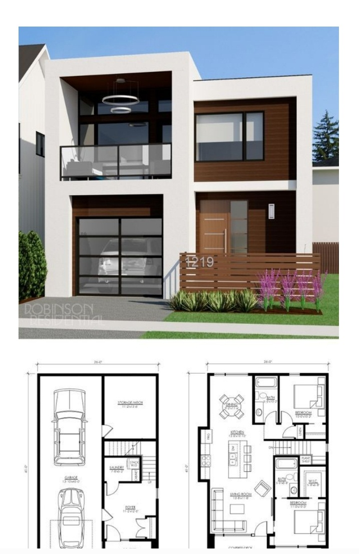 Desain Rumah 2 Lantai Sederhana 2 Lantai Dengan Carport Luas