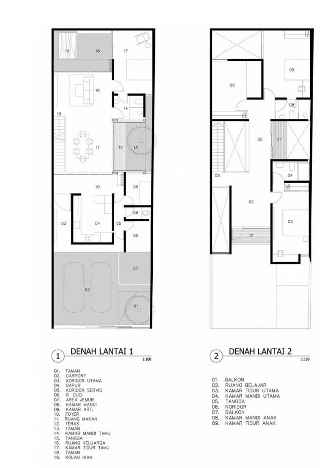 Desain Rumah 2 Lantai Sederhana Dengan 2 Lantai
