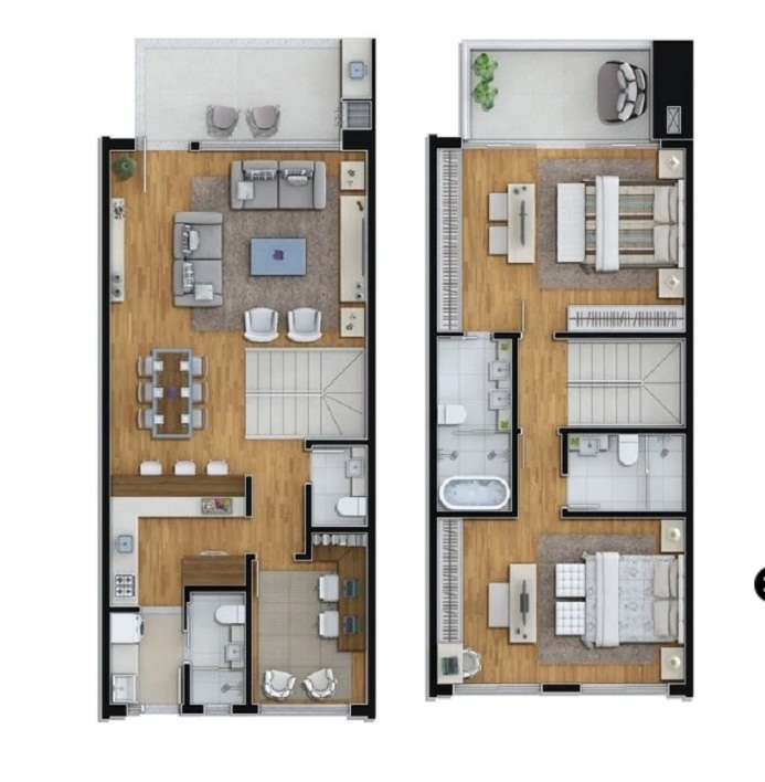 Desain Rumah 2 Lantai Sederhana Dengan Kantor Pribadi