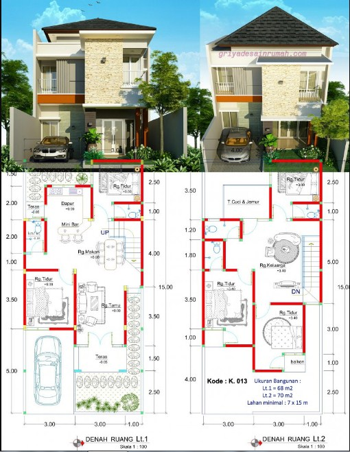 Konsep Desain Rumah 2 Lantai