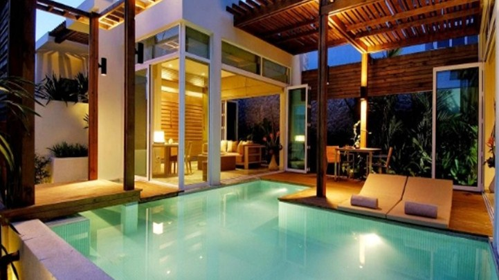 Desain Rumah 2 Lantai Mewah Dengan Kolam Renang