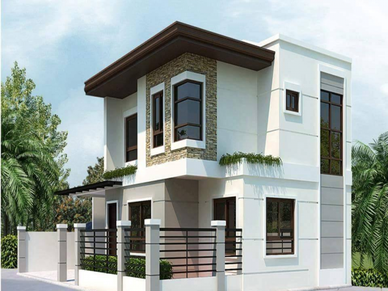 Desain Rumah 2 Lantai Sederhana dan Biaya Konsep Natural