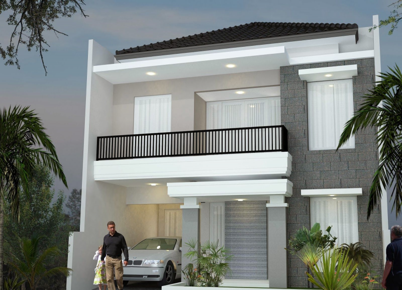 Ide Desain Rumah 2 Lantai Sederhana dan Biaya