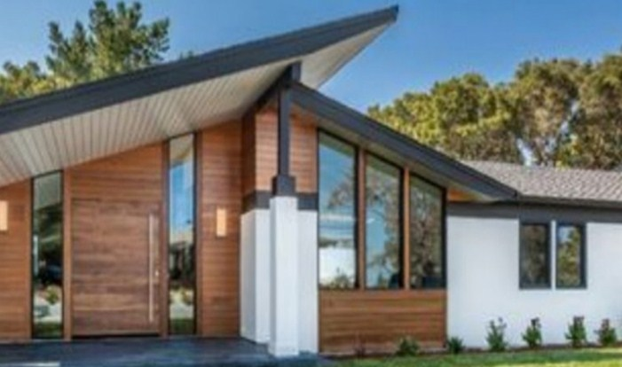 Desain Rumah Dengan Atap Asimetris