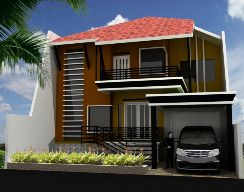 Desain Rumah 2 Lantai Sederhana Mewah