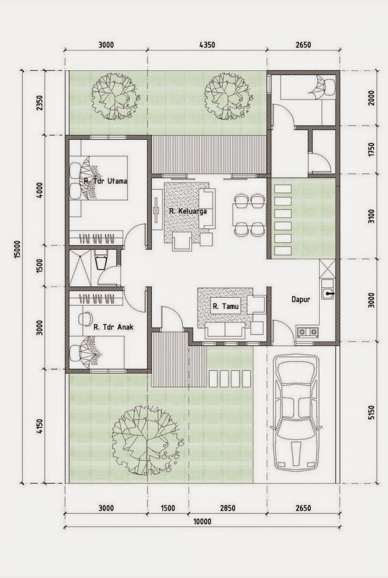 Gambaran Desain Rumah 100 Meter