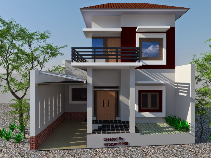 Gambaran Rumah 2 Lantai 6 x 10