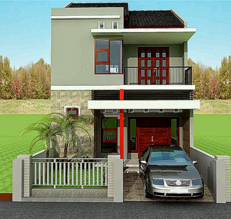 Contoh Gambar Desain Rumah 2 Lantai Minimalis Modern dan Elegan