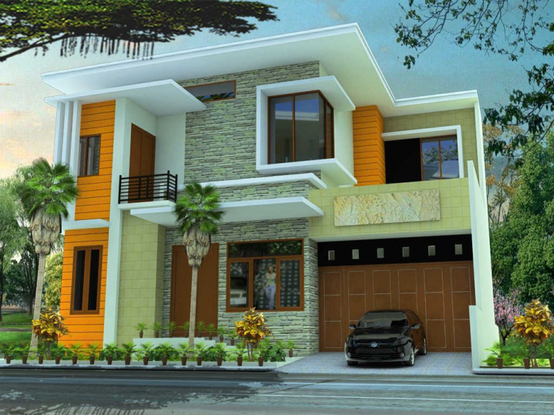 Desain Rumah 2 Lantai Minimalis Modern dan Elegan Modern Minimalis