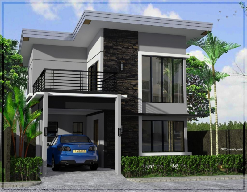 Desain Rumah 2 Lantai Minimalis Modern dan Elegan Modern