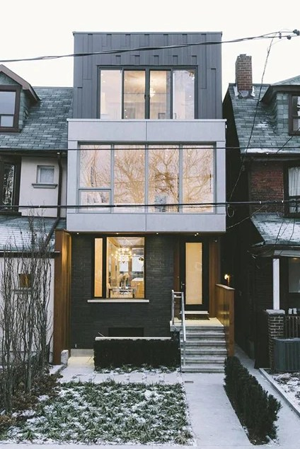 Desain Rumah 3 Lantai Gaya industrial