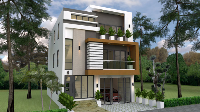 Desain Rumah 3 Lantai Gaya modern dan asri