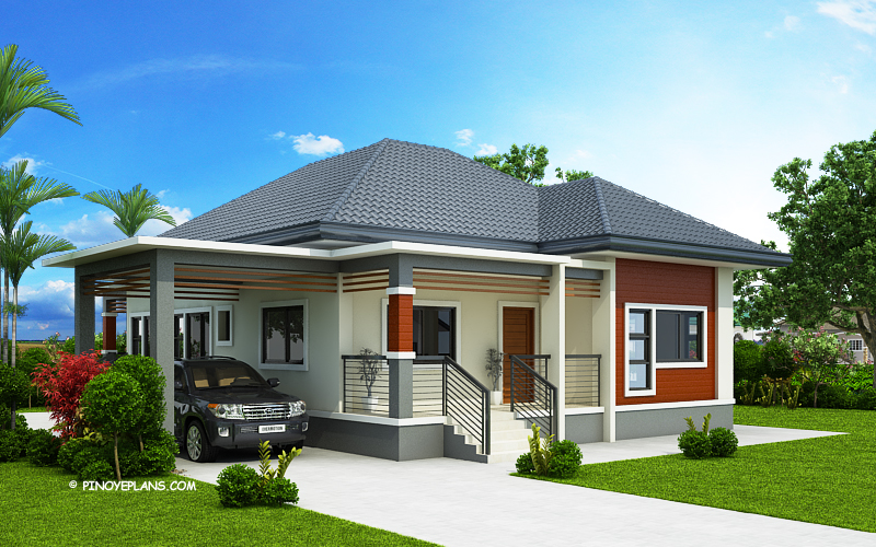 Contoh Gambar Desain Rumah 3 Kamar Tidur Sederhana