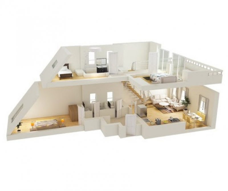 Desain Rumah 3d dg dua lantai