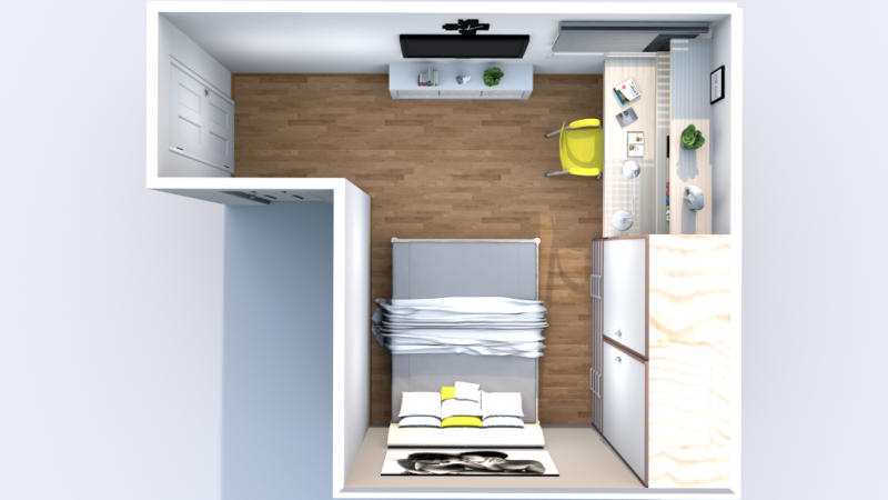 Desain Rumah 3d dg kamar tidur minimalis