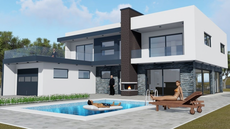 Desain Rumah 3D Minimalis Modern
