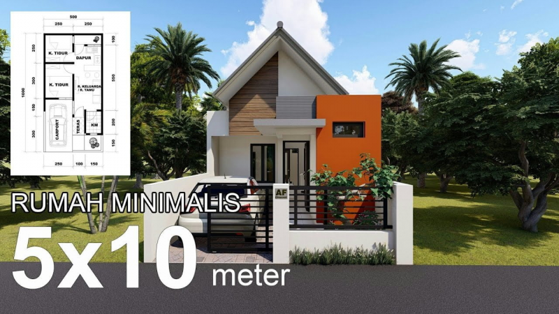 Desain Rumah 60 Meter Modern Minimalis