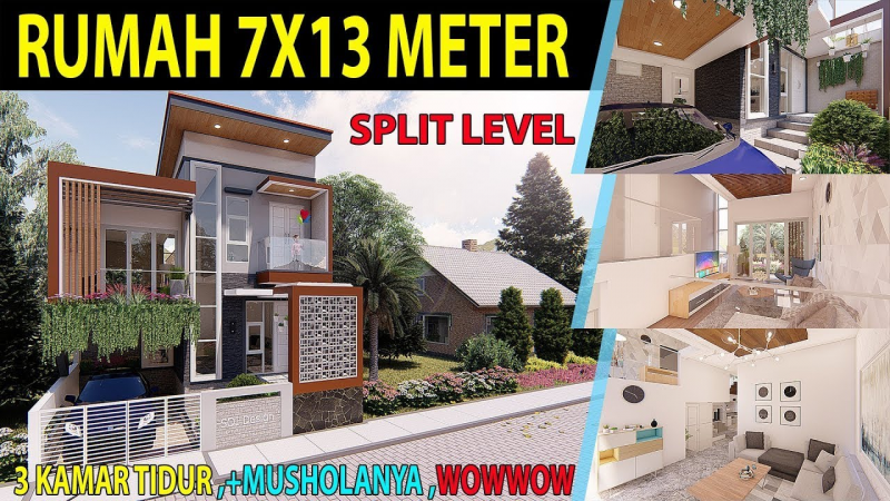 Desain Rumah 4 Kamar Tidur 1 Mushola Terbaik