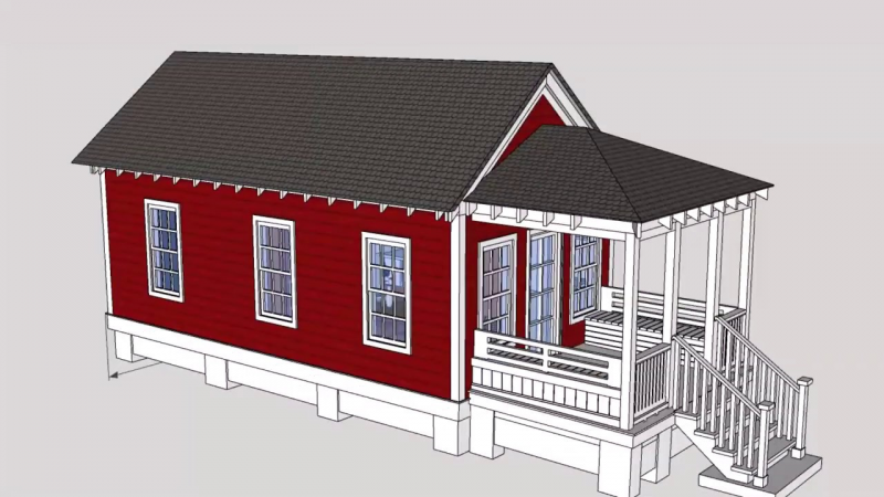 Desain Rumah 4x8 Gambar