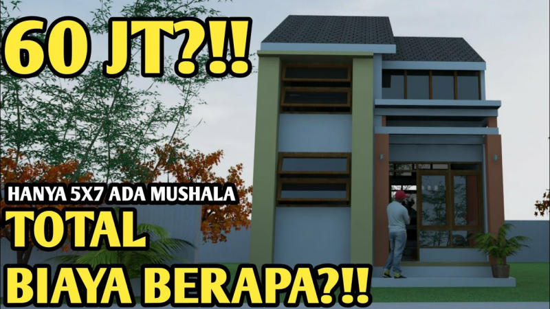Desain Rumah 5x7 Modern