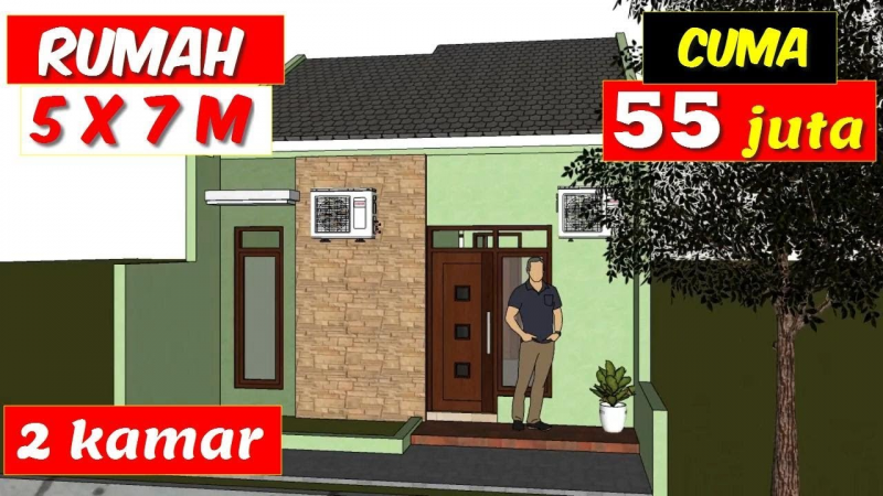 Desain Rumah 5x7 Ukuran Kecil