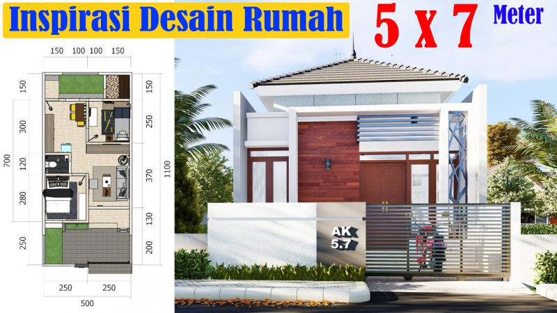 Gambar Desain Rumah 5x7
