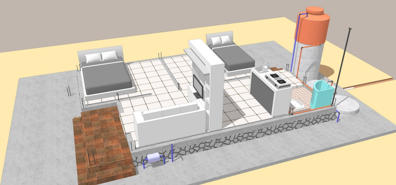 Sketsa Desain Rumah 5x7