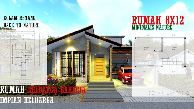Contoh Gambar Desain Rumah 9x12