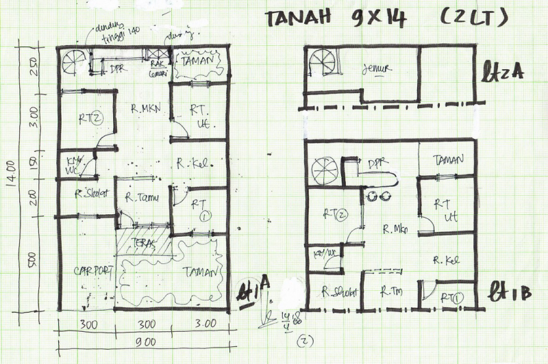 Desain Rumah 9x12 Keren