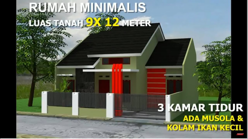 Desain Rumah 9x12 Mewah