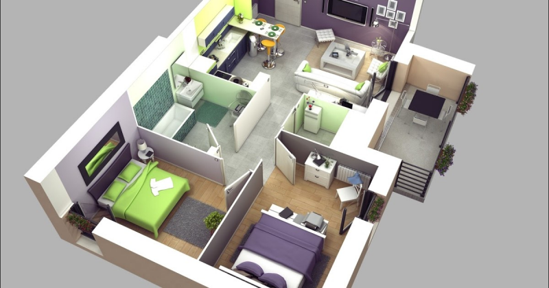 Desain Rumah 6x6 Mewah