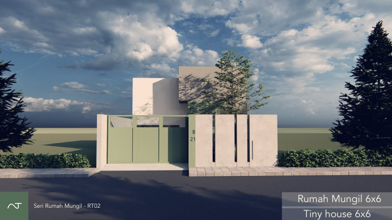 Desain Rumah 6x6 Minimalis Modern