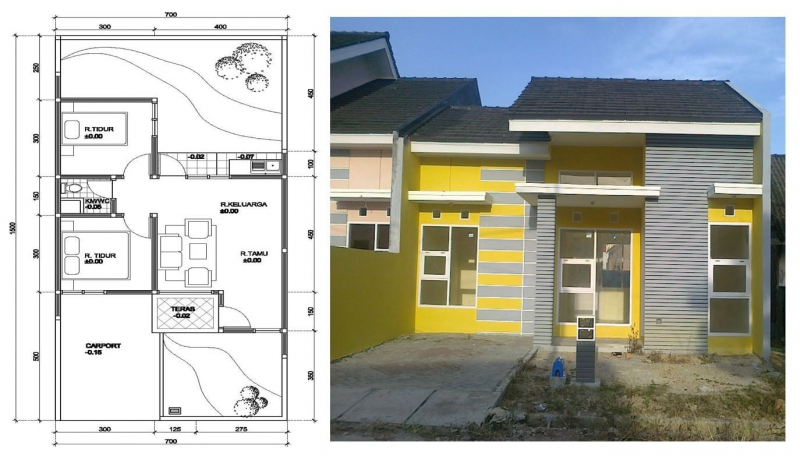 Desain Rumah 6x6 Sederhana