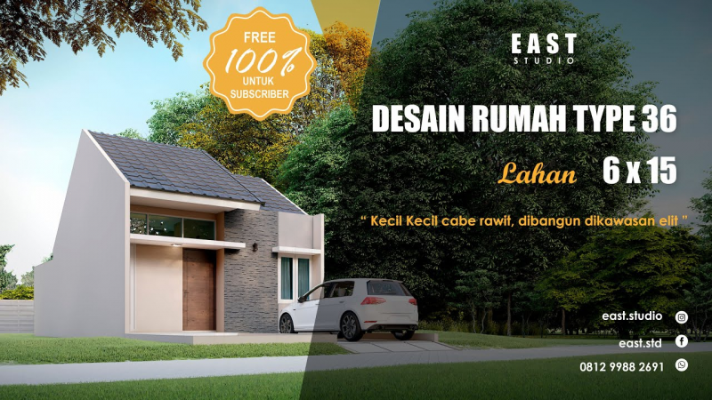 Contoh Desain Rumah 6x15