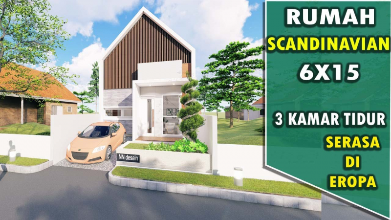 Desain Rumah 6x15 Terbaru