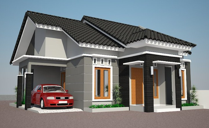 Desain atap rumah minimalis 1 lantai type 45