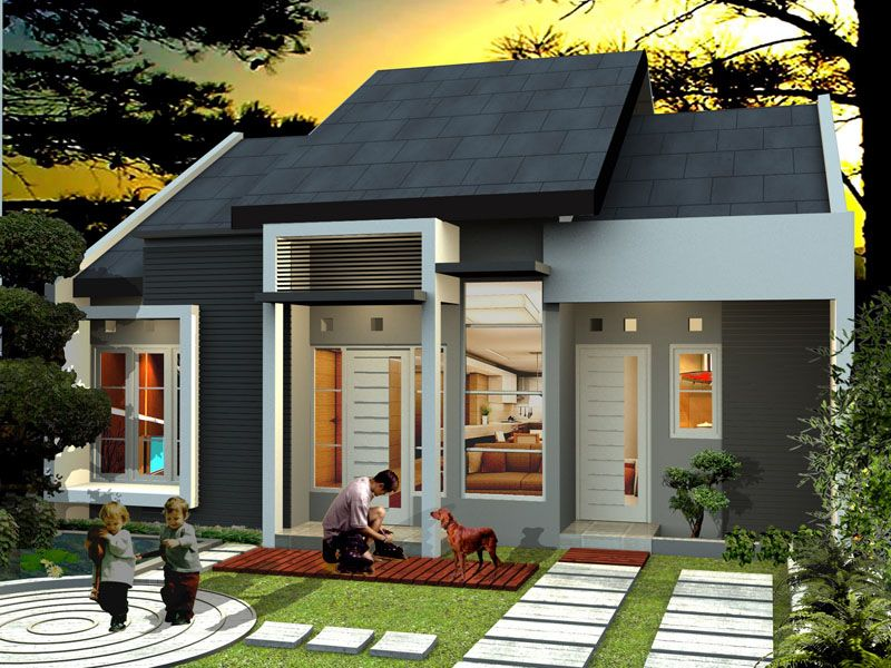 Gambar desain atap rumah minimalis 1 lantai