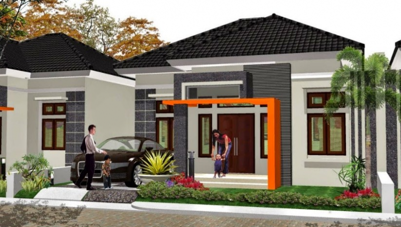 Model rumah minimalis 1 lantai atap limas