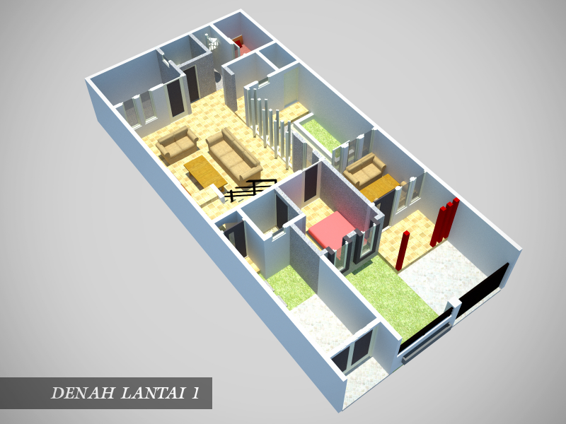 Desain Rumah 7x15 Baru