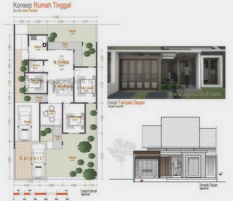 Desain Rumah 7x12 Renovasi