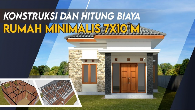 Desain Rumah 7x10 Konsep Natural