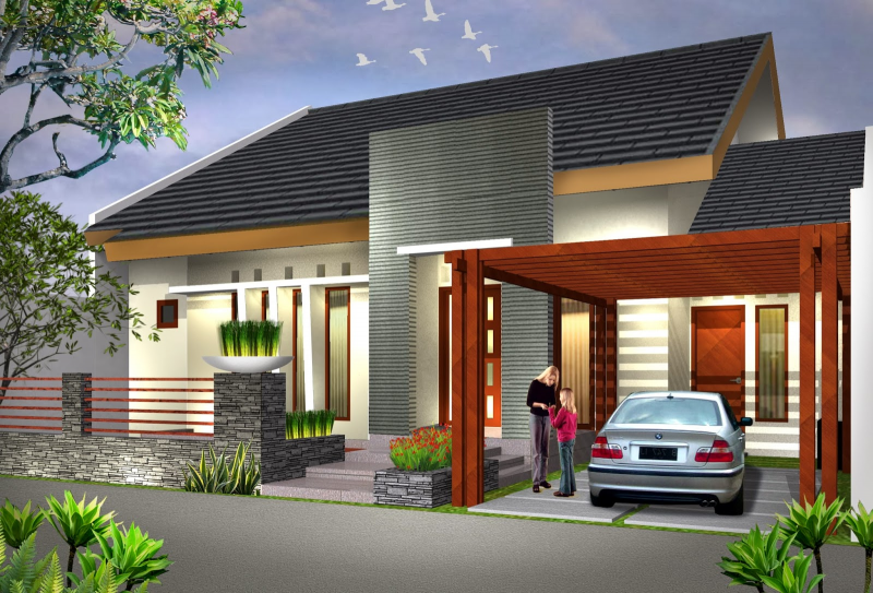 Desain Rumah 7x10 Terkini