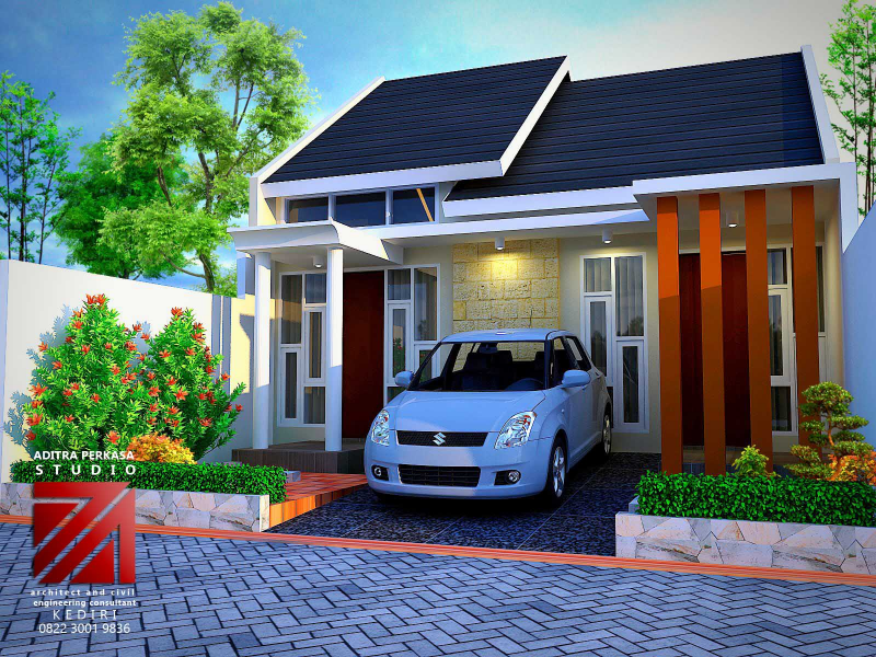 Desain Rumah 8x15 Keren
