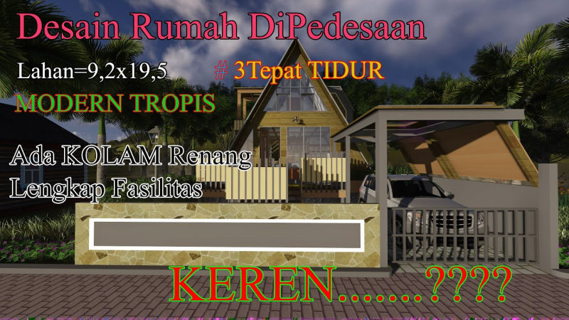 Konsep Desain Rumah 8x15