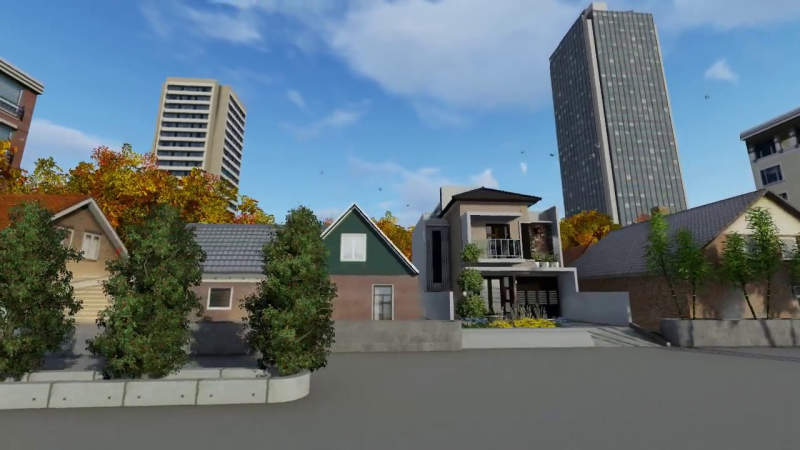 Desain Rumah 8x10 Konsep Natural