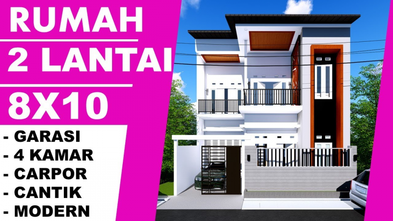 Desain Rumah 8x10 Mewah